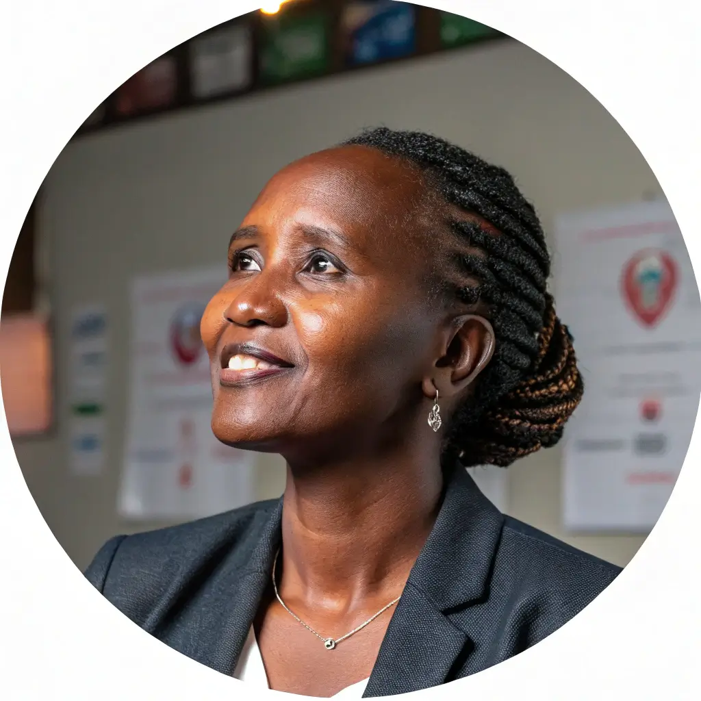 Client testimonial photo for activism website